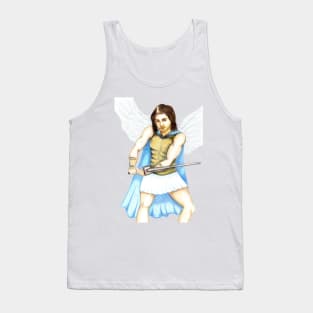 Archangel Michael the Protector- White Tank Top